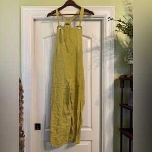 Grey Violet Linen Jumpsuit